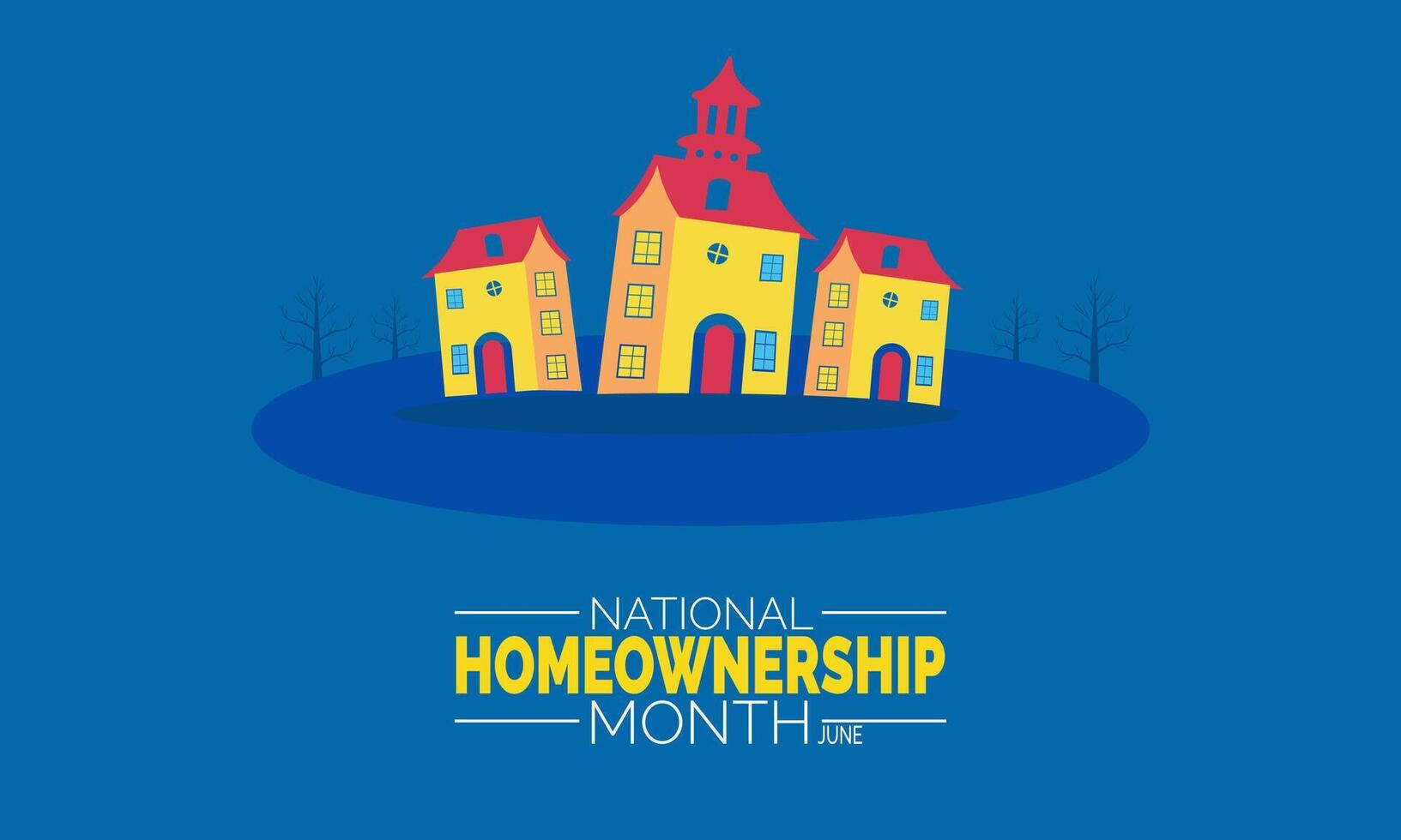 Celebrating National Homeownership Month vector