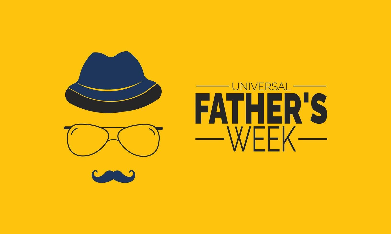 Universal Father's Week background template. Holiday concept. use to background, banner, placard, card, and poster design template vector