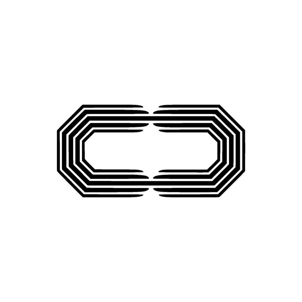 Geometric Octagon Modern Abstract. vector