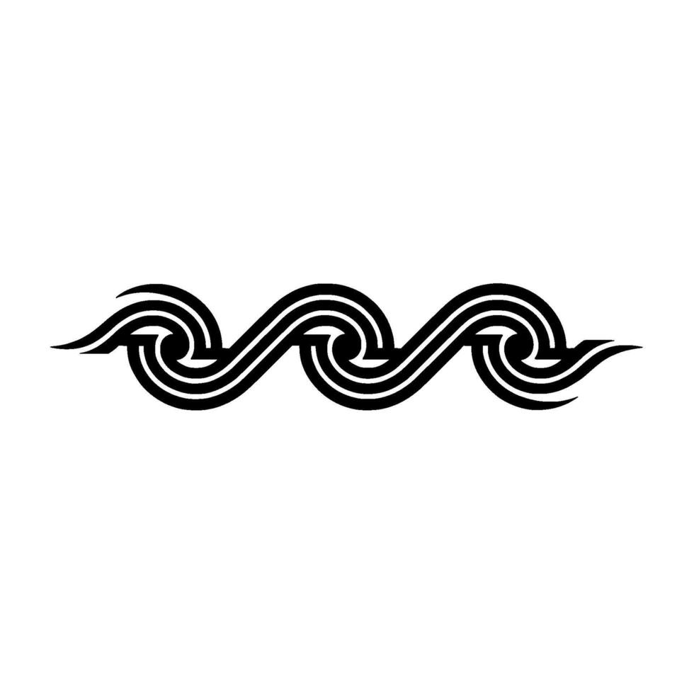 Minimalist Wave Pattern Black White for Branding vector