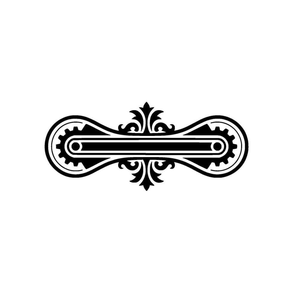 Elegant Steampunk Banner with Gears and Ornate Elements vector