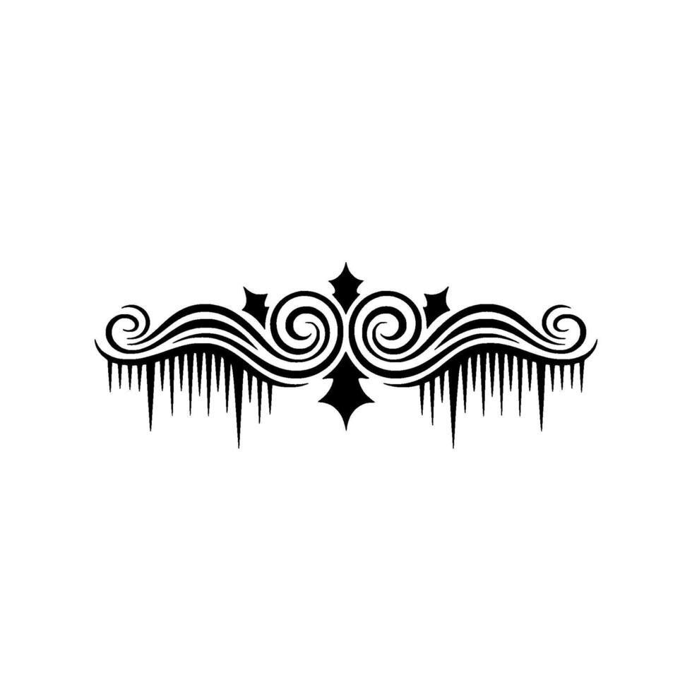 Elegant Icy Swirls - Decorative Element vector
