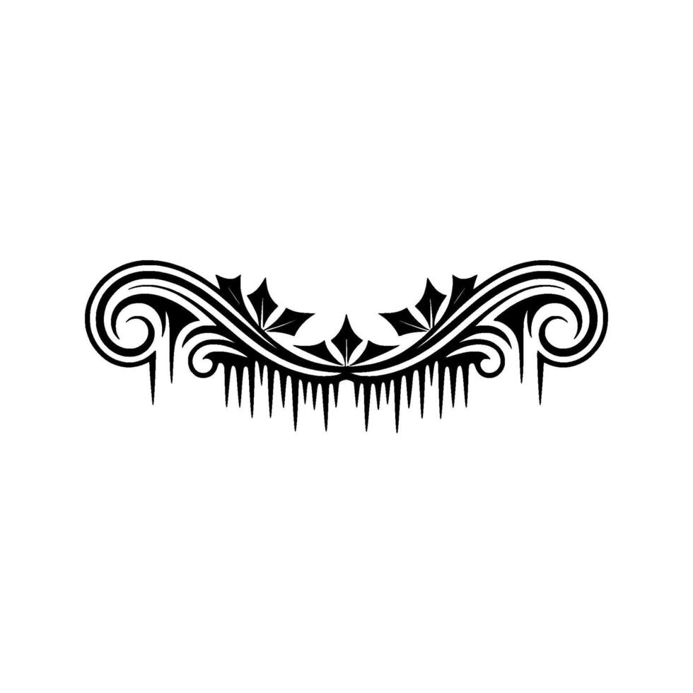 Elegant Ornamental Border in Black, Decorative for Graphics vector