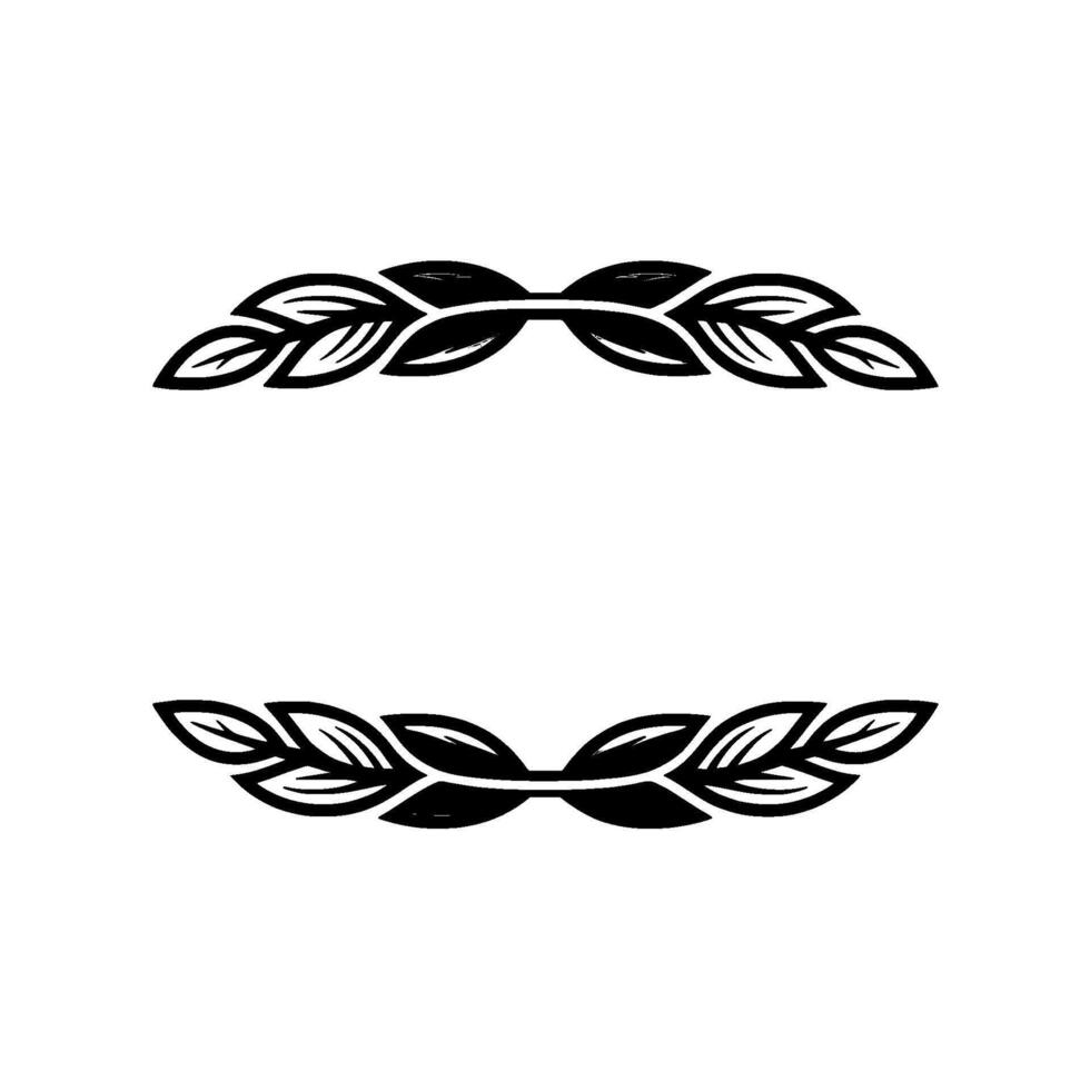 Elegant Leafy Frames with Pink Accents on White Background vector