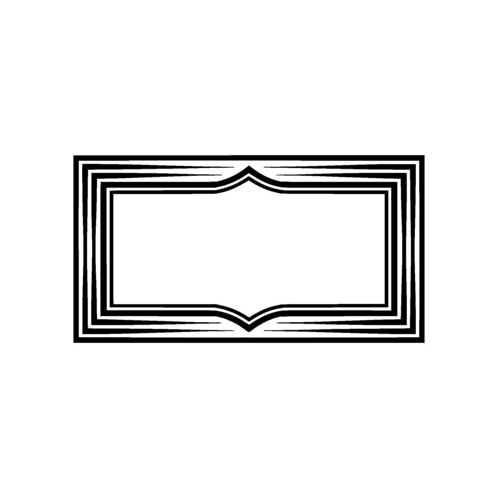 Art Deco Frame, Elegant Border, Minimalist , Vintage Style, Geometric vector