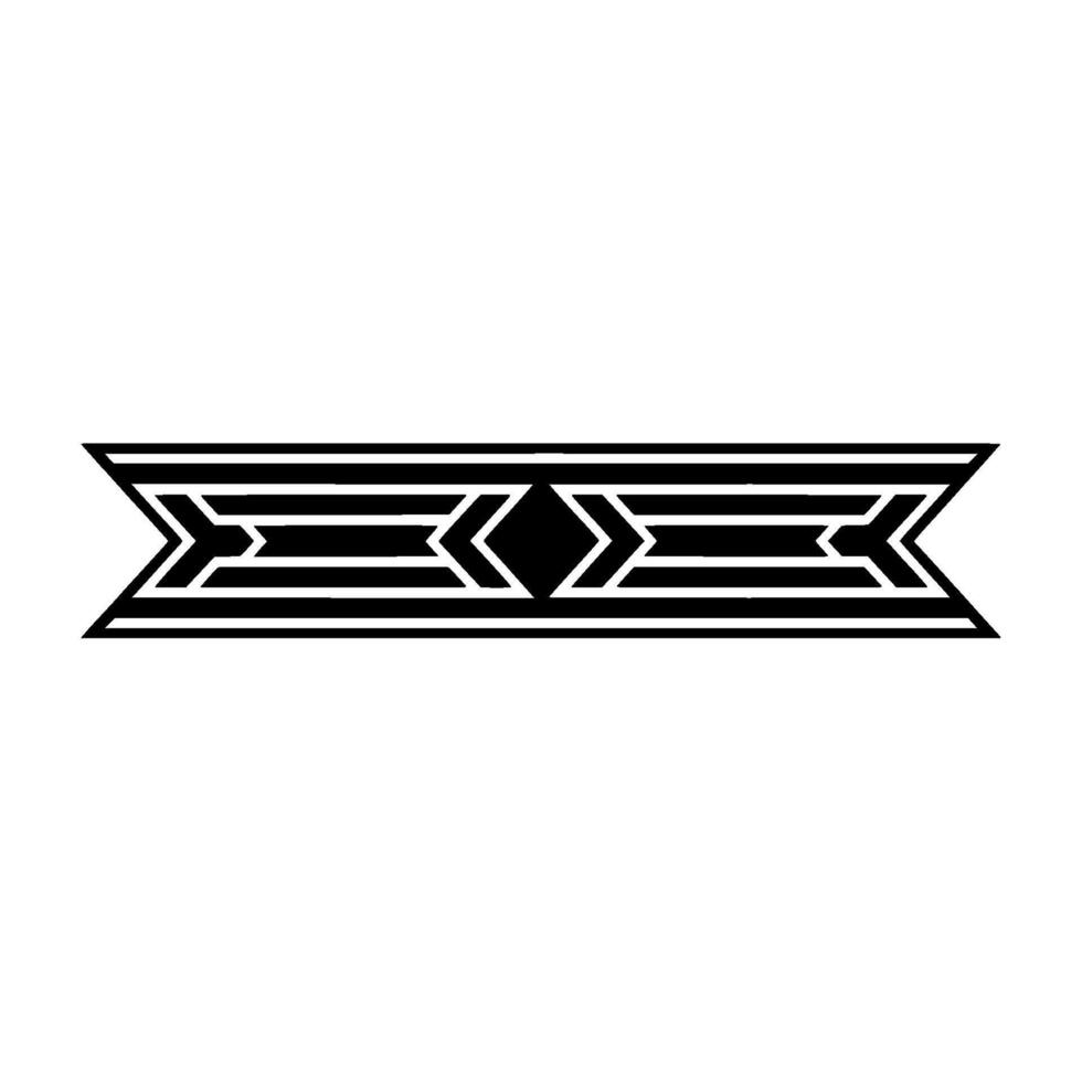 Geometric Deco Arrow Banner, Minimalist vector