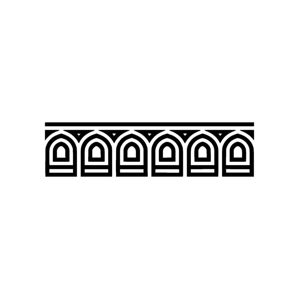 Geometric Deco Border, Minimalist , Stylized Elements vector