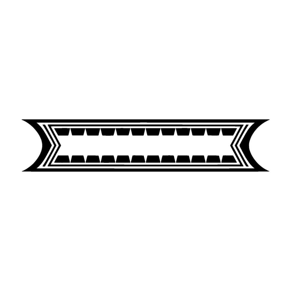 Geometric Tribal Divider, Modern Abstract vector