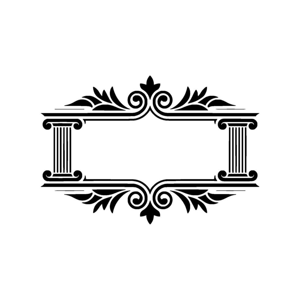 Elegant Vintage Frame, Classical Ornamentation vector