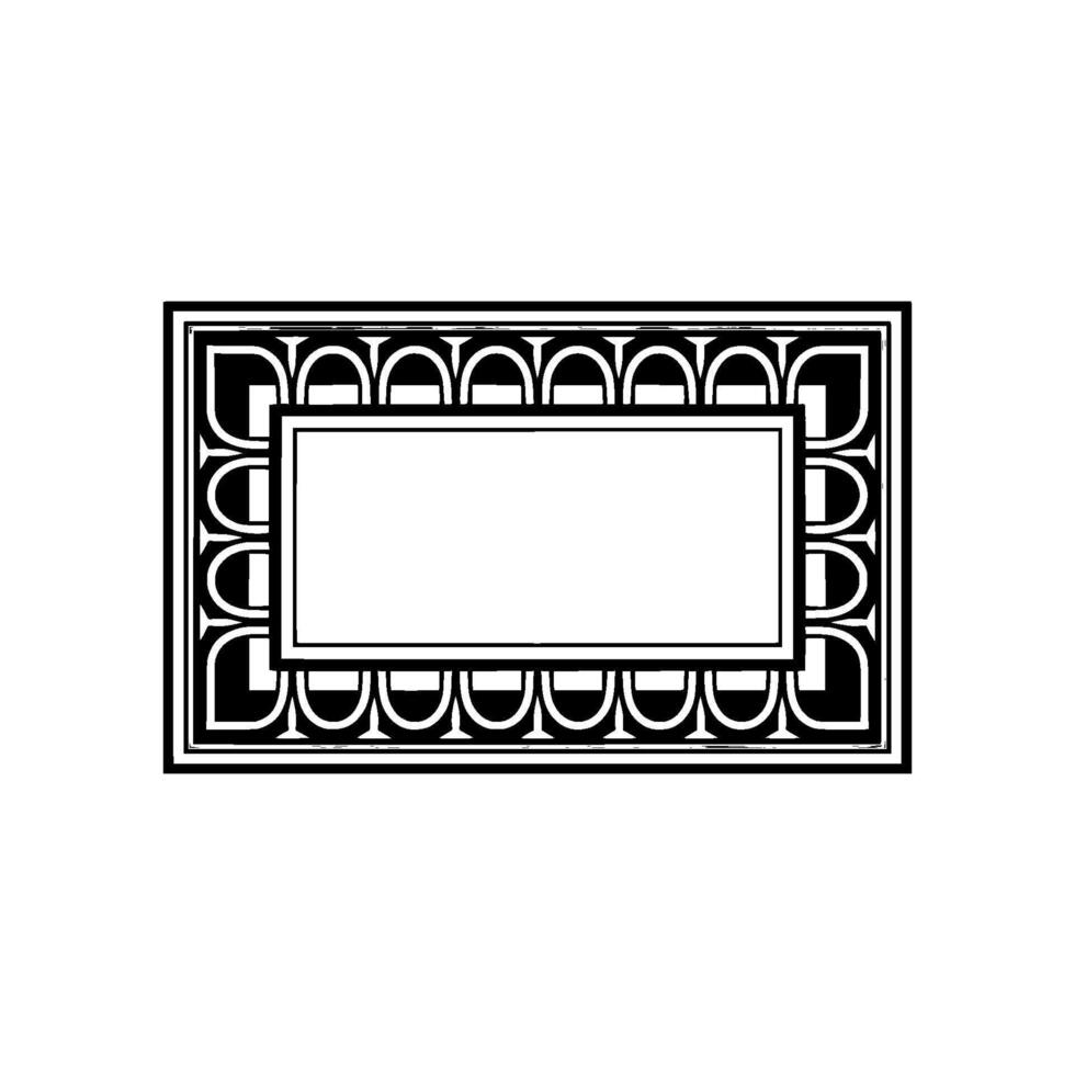 Geometric Frame, Minimalist , Blank Canvas, Art deco vector