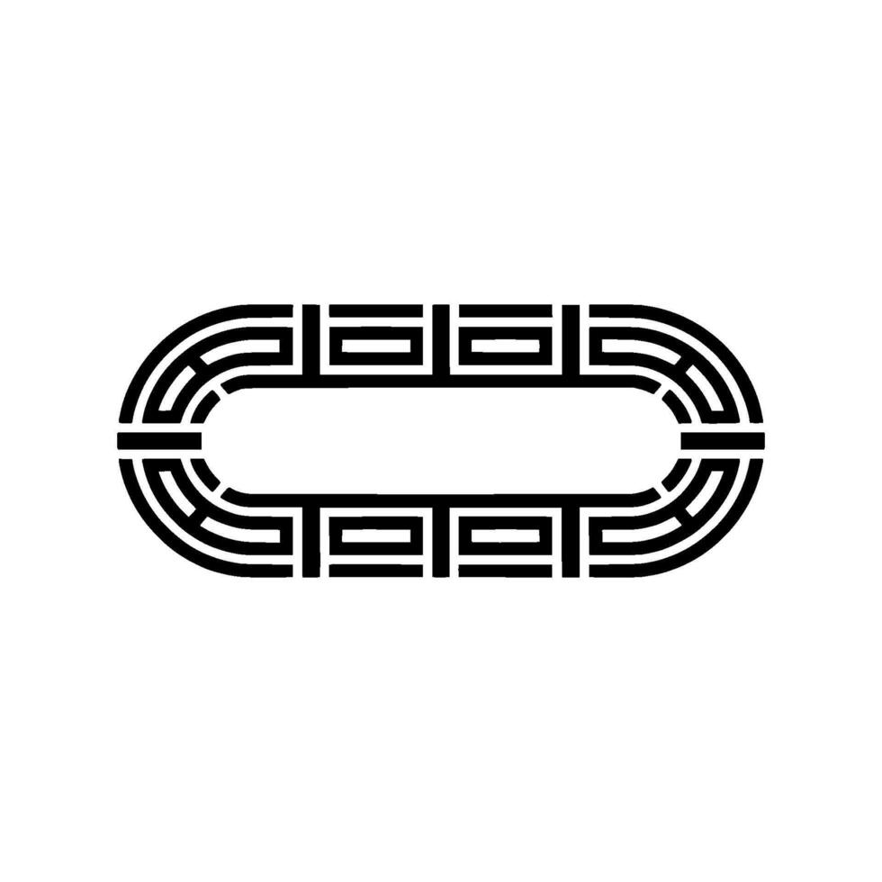 Geometric Loop, Minimalist , Modern Emblem vector