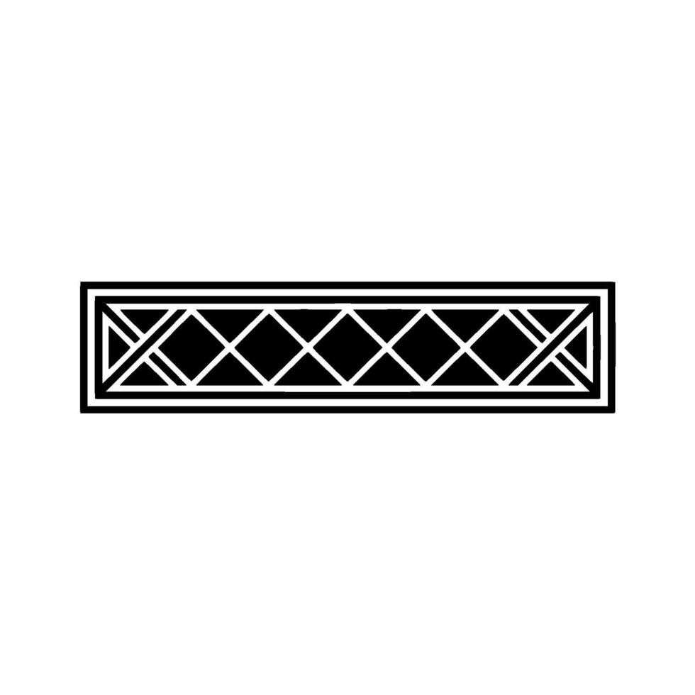 Geometric Deco Border, Minimalist - Ornamentation vector
