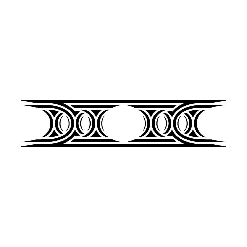 Geometric Tribal Border, Minimalist, Stylized vector