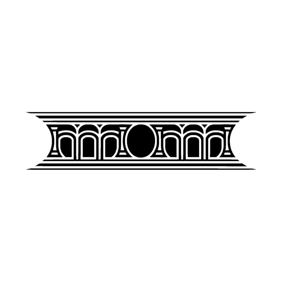 Geometric Aegean Ornament, Minimalist vector