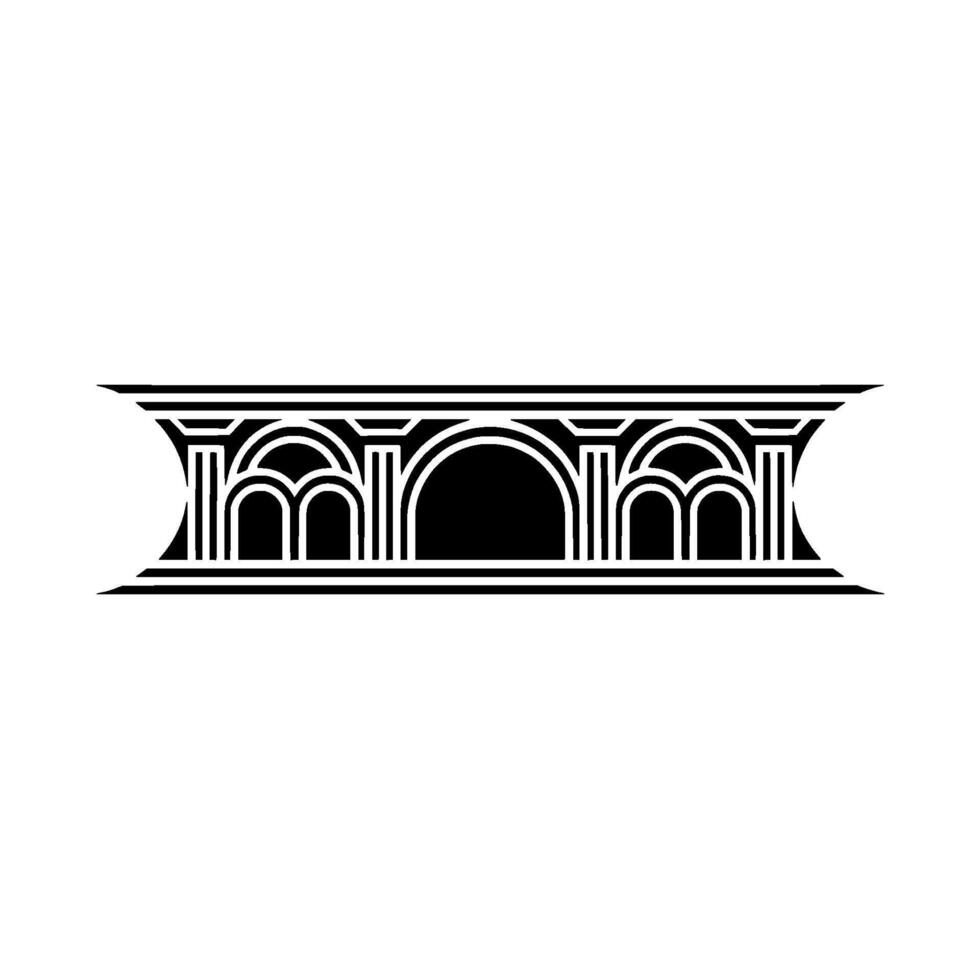 Geometric Deco Archway, Minimalist , Elegant Ornamentation vector
