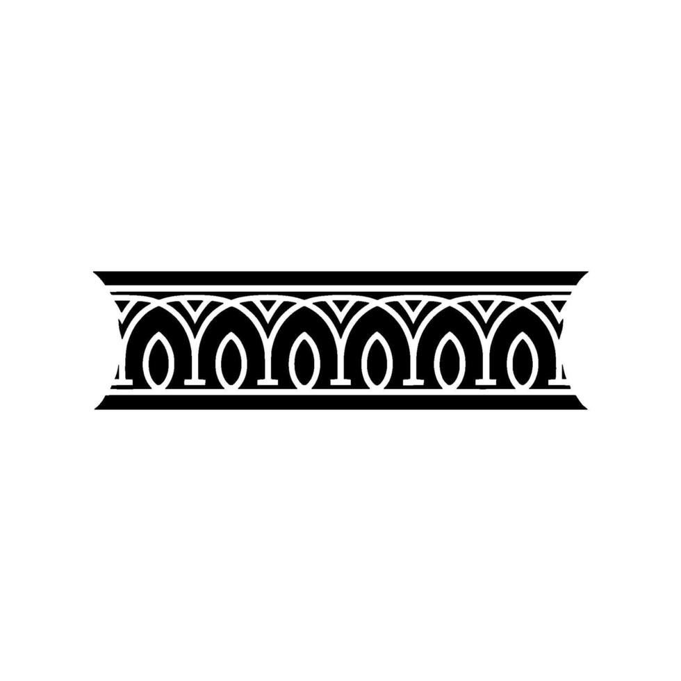 Art Deco Ornament Border, Geometric , Vintage Style - Stylized vector