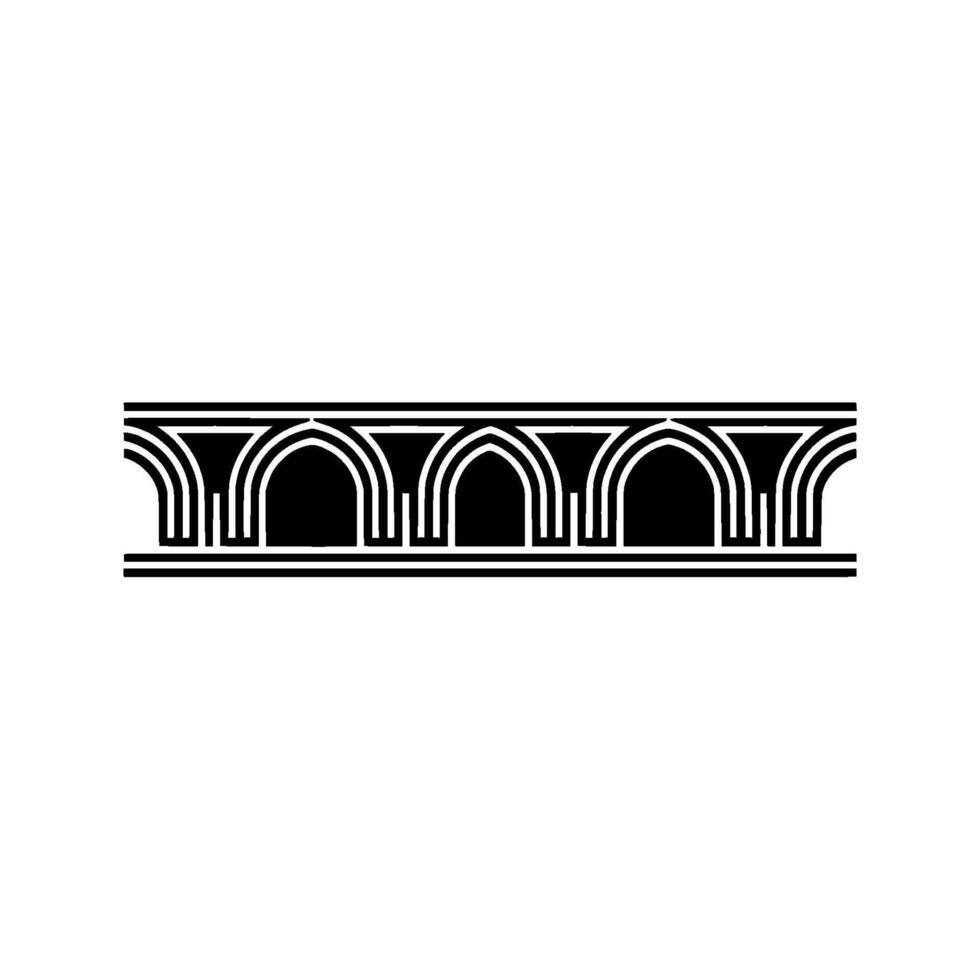 Art Deco Archway Border, Geometric, Arch vector
