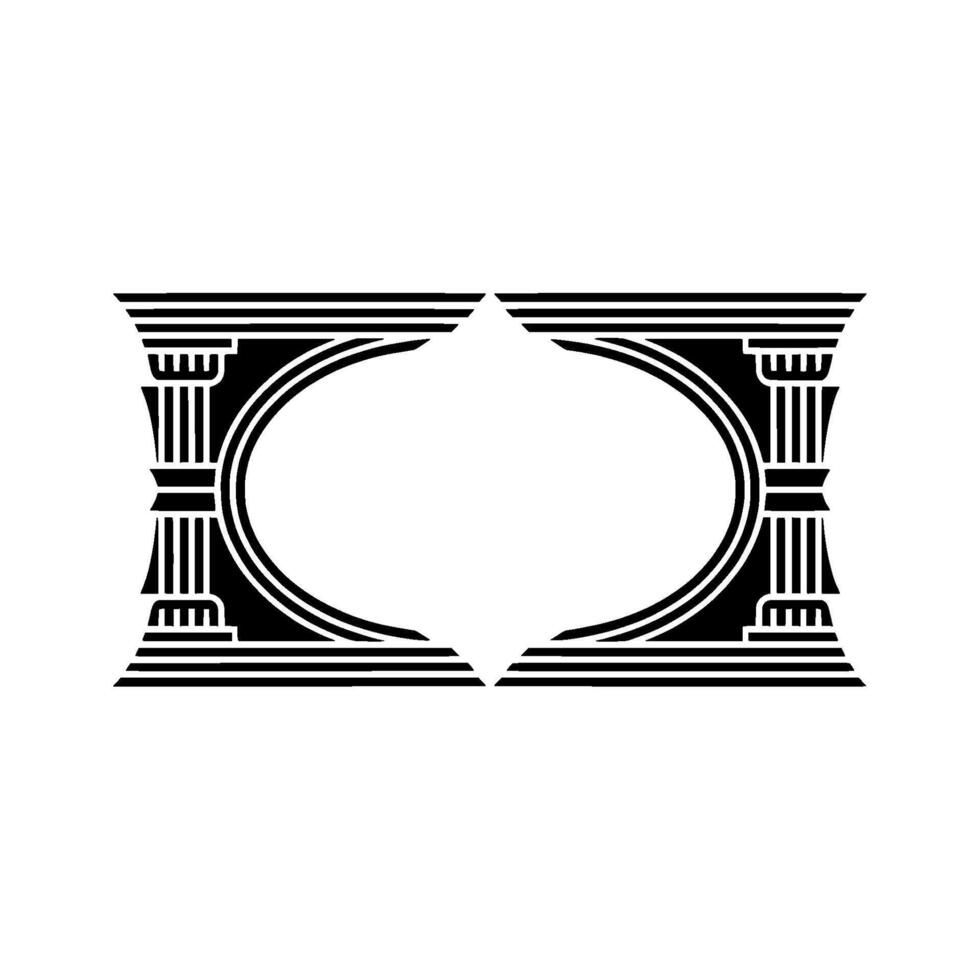 Art Deco Archway, Geometric Ornamentation, Vintage - Symmetry vector