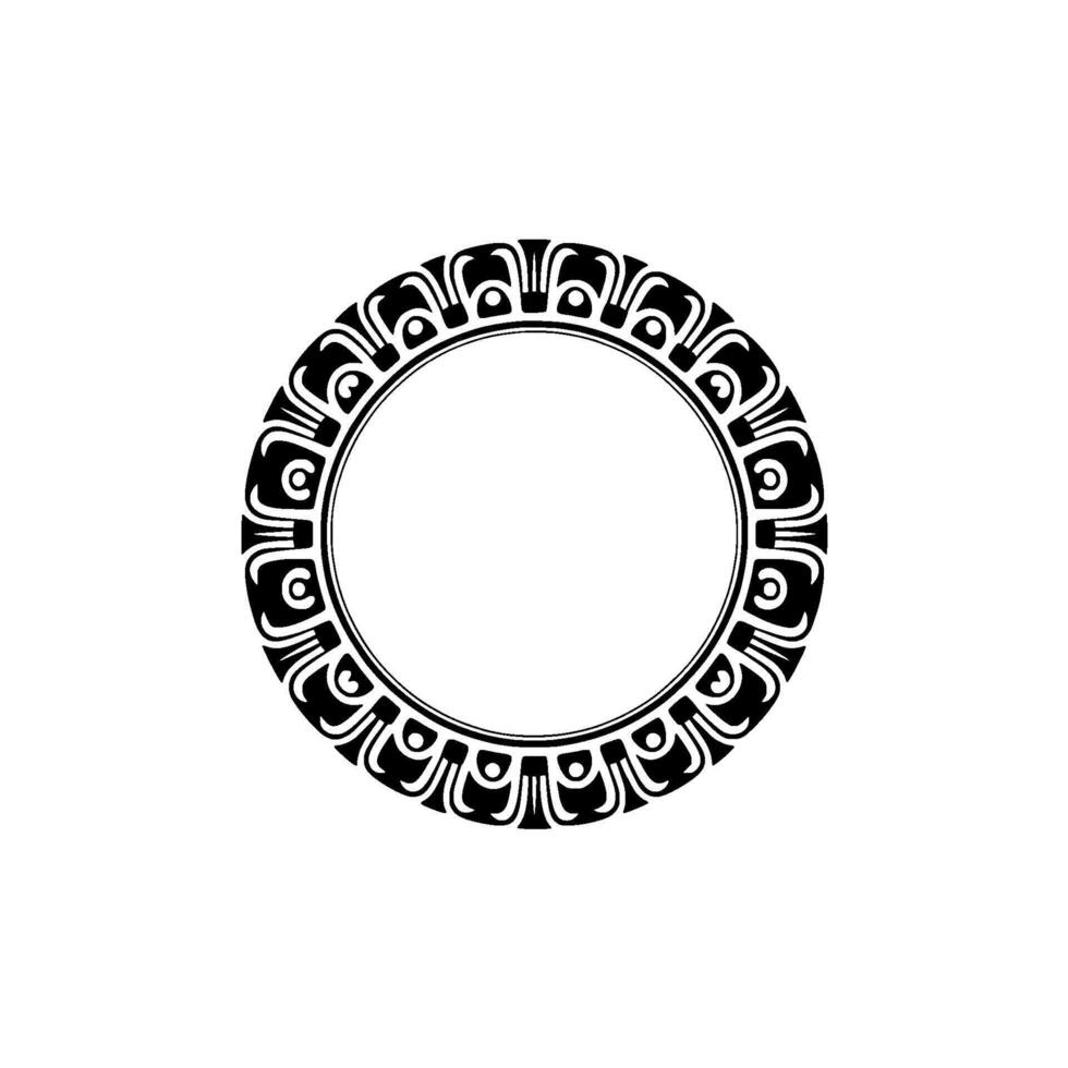 Intricate Circular Ornament, Reflective Detail vector