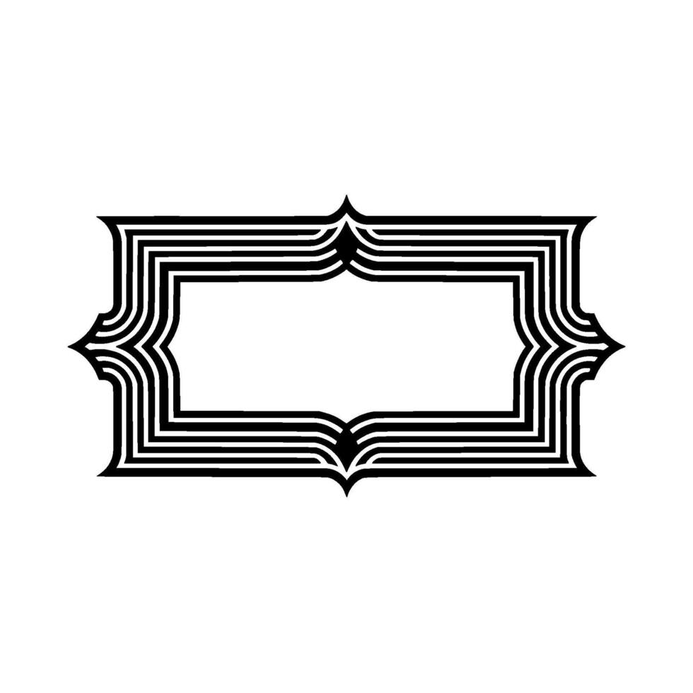Art Deco Frame, Elegant Border, Geometric , Vintage Style, Linear vector