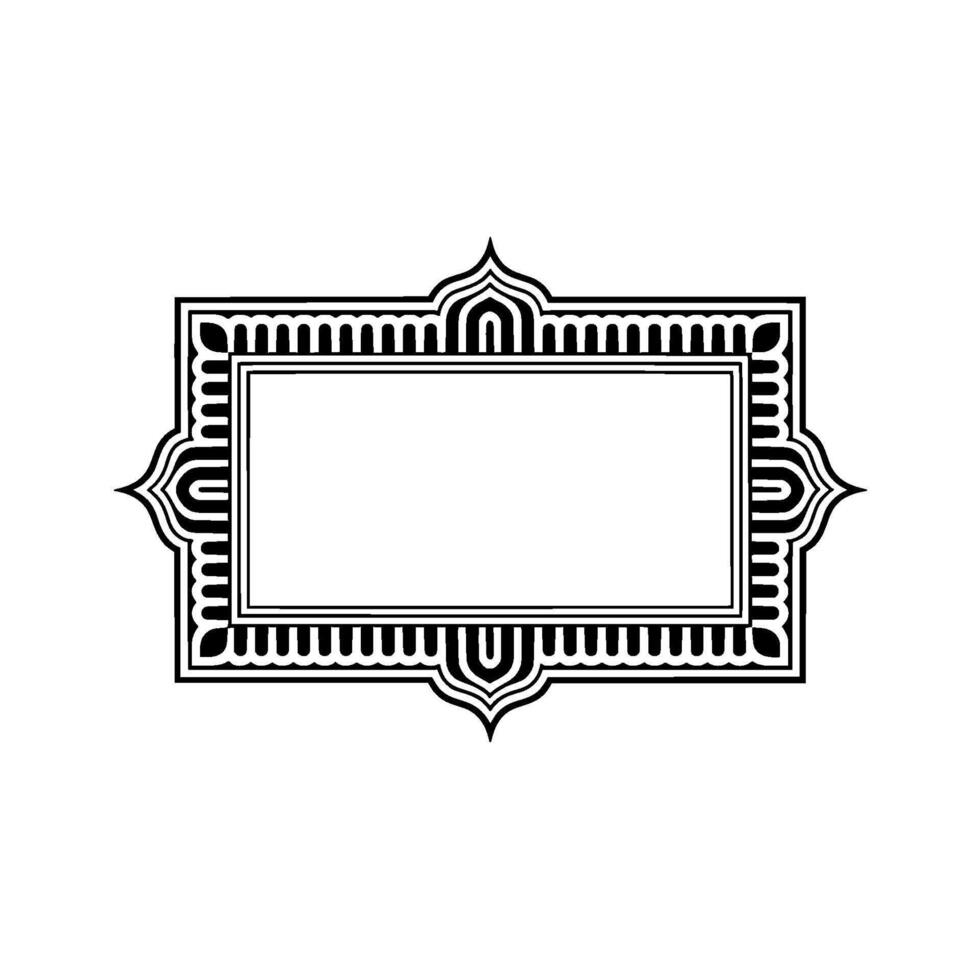Intricate Deco Frame, Elegant Border, Vintage - Ornamentation vector