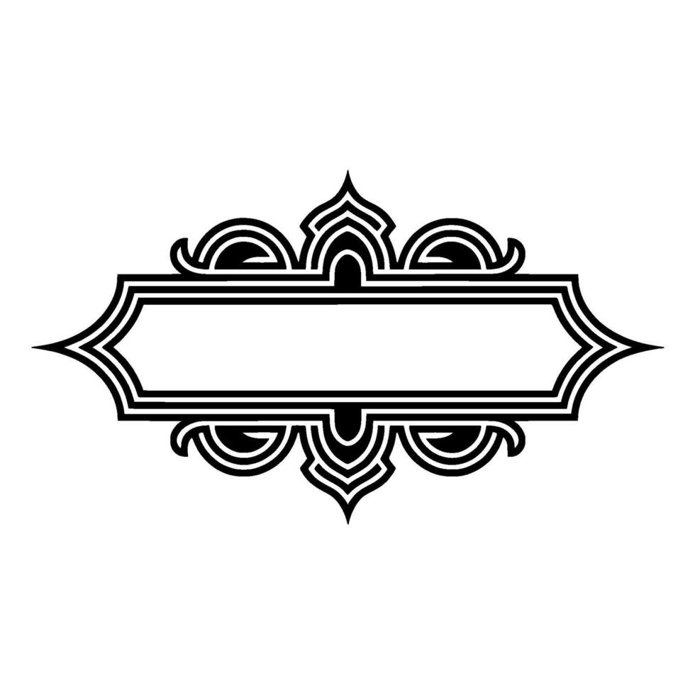 Elegant Deco Frame, Minimalist , Vintage Ornamentation vector