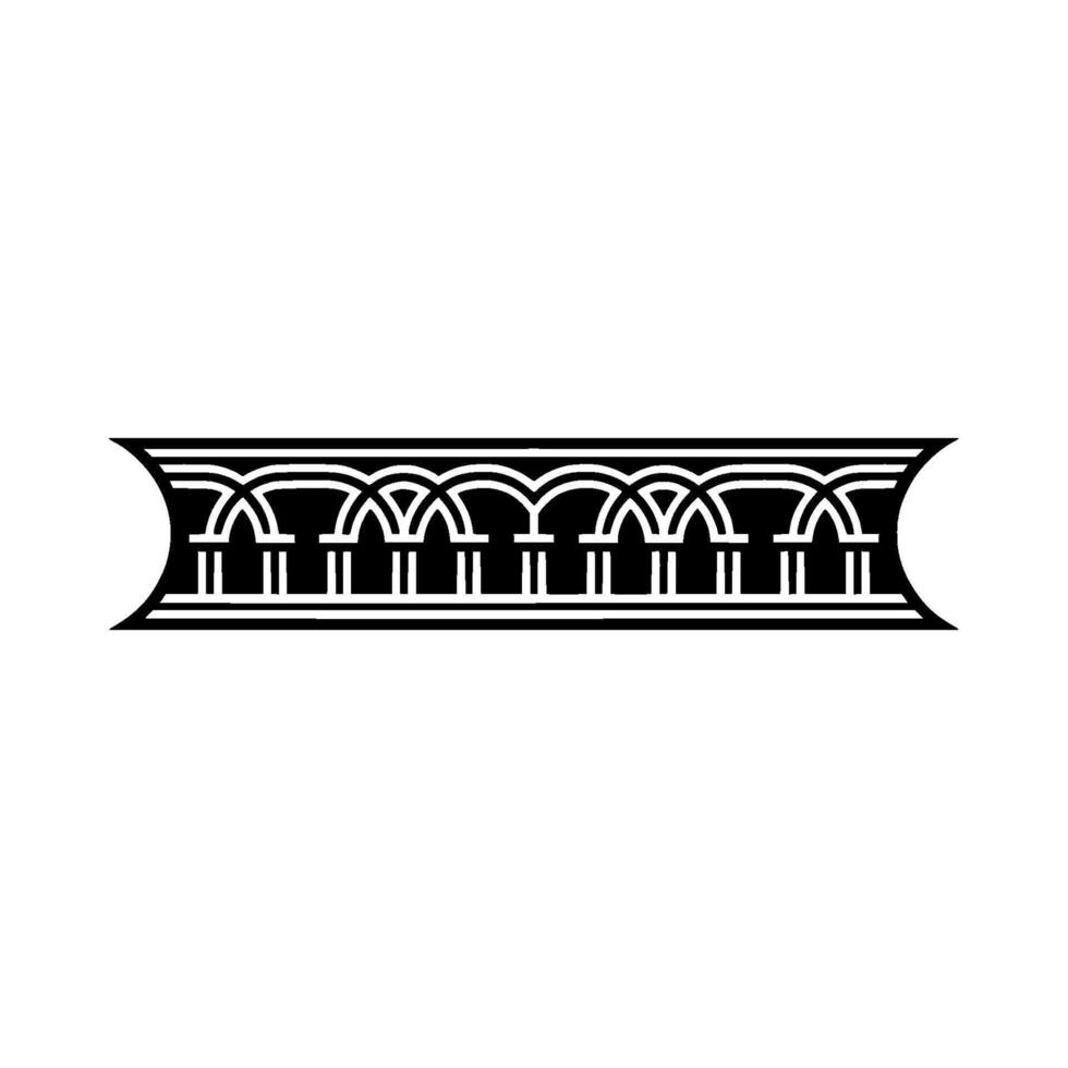 Art Deco Banding Ornament, Geometric , Vintage Style vector