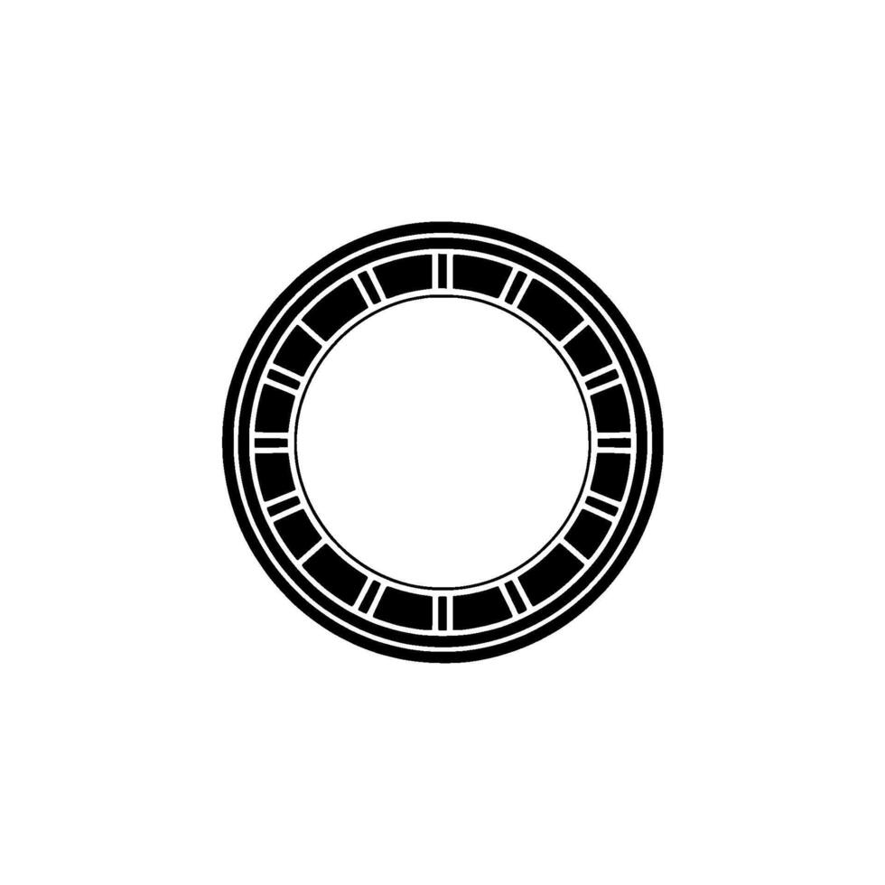 Minimalist Circular Emblem, Geometric , Modern, Round vector