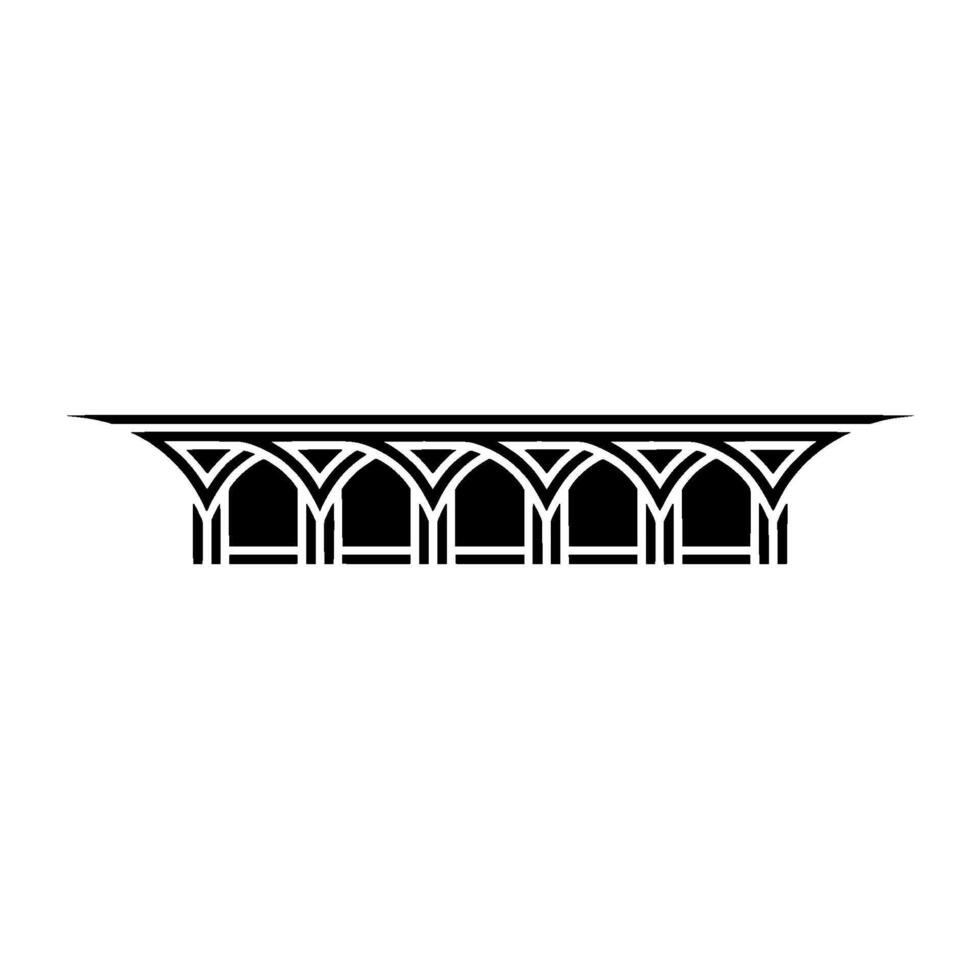Art Deco Archway, Geometric Ornamentation, Minimalist - Retro vector