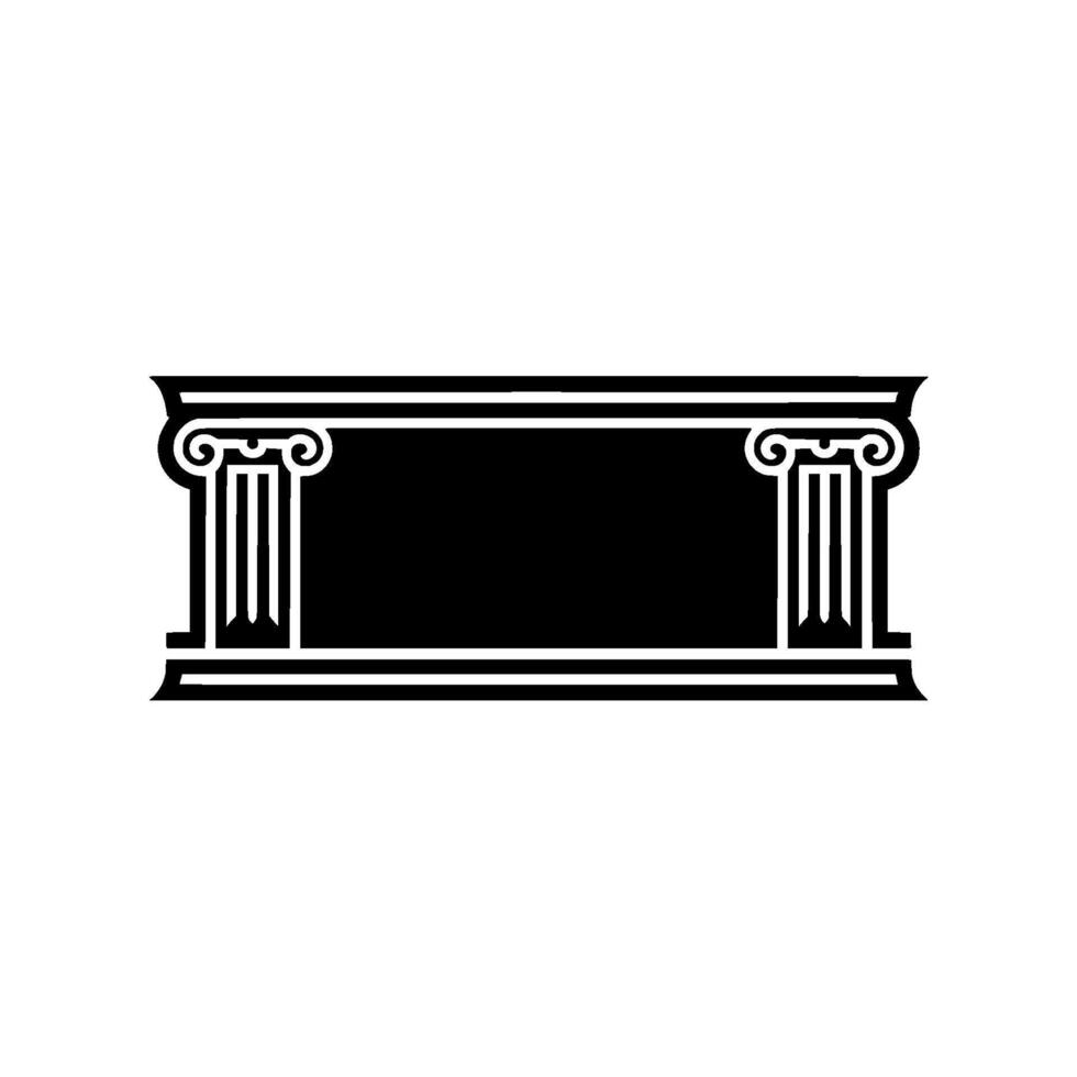 Classical Column Frame, Elegant , Minimalist vector