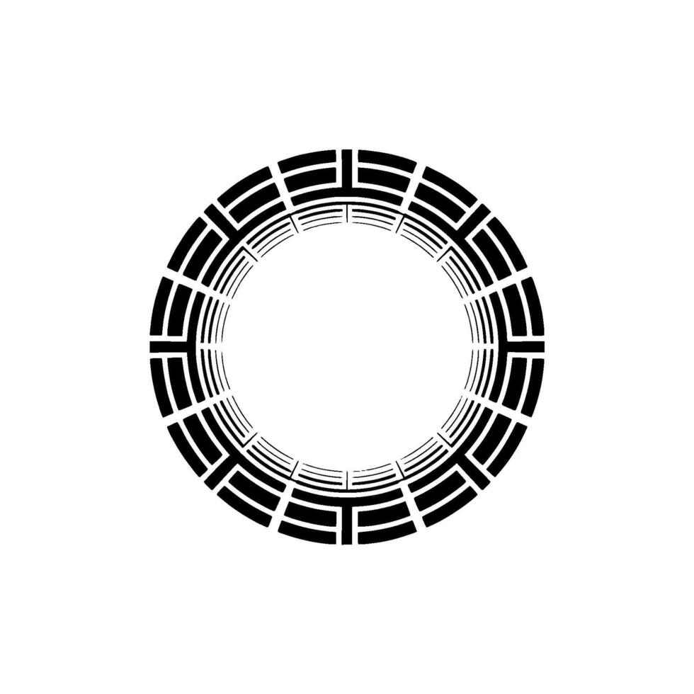 Geometric Circle Pattern, Minimalist , Circular Symmetry vector