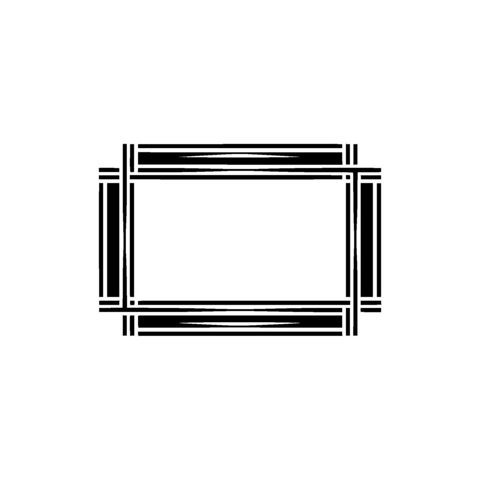 Geometric Frame, Minimalist , Modern Outline - Abstract vector