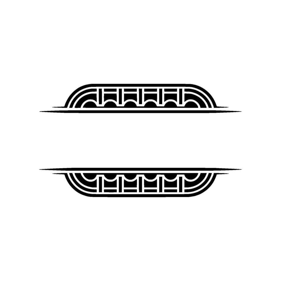 Art Deco Divider, Elegant Border, Vintage , Split Element vector