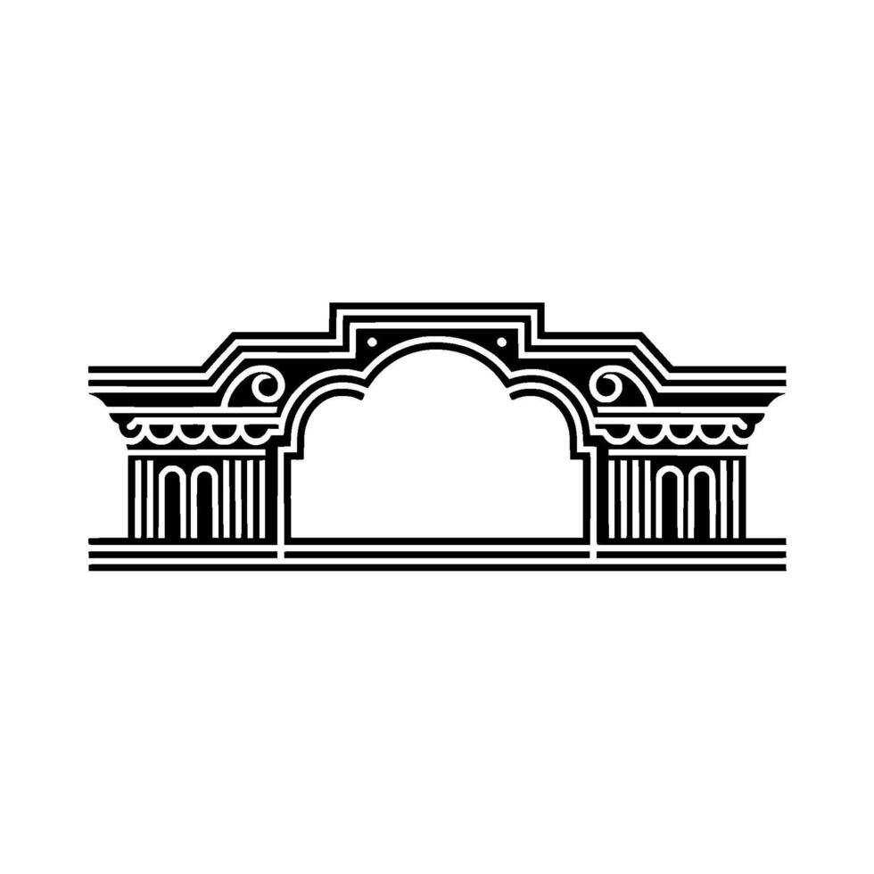 Geometric Archway, Minimalist , Classical Influence, Minimalism vector