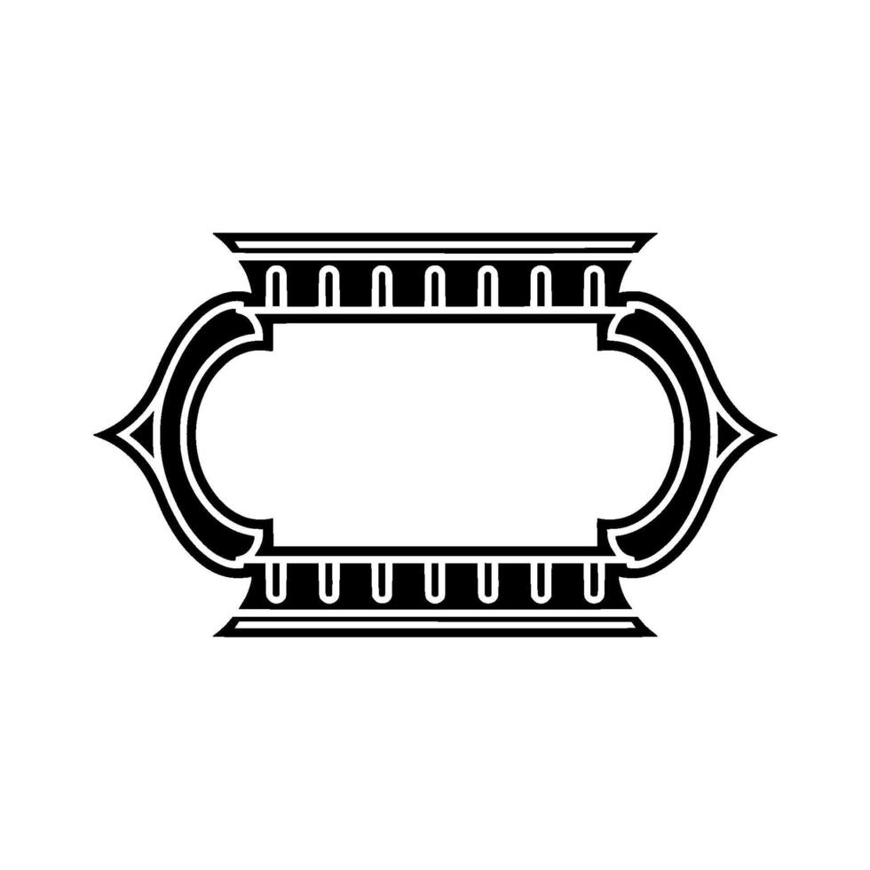 Art Deco Frame, Elegant Border, Vintage , Minimalist Style, Typography vector