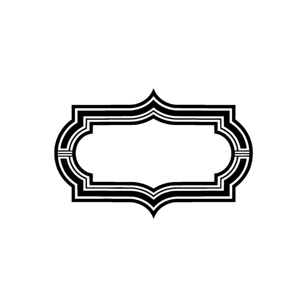Elegant Ornate Frame, Vintage , Minimalist Background - Ornament vector