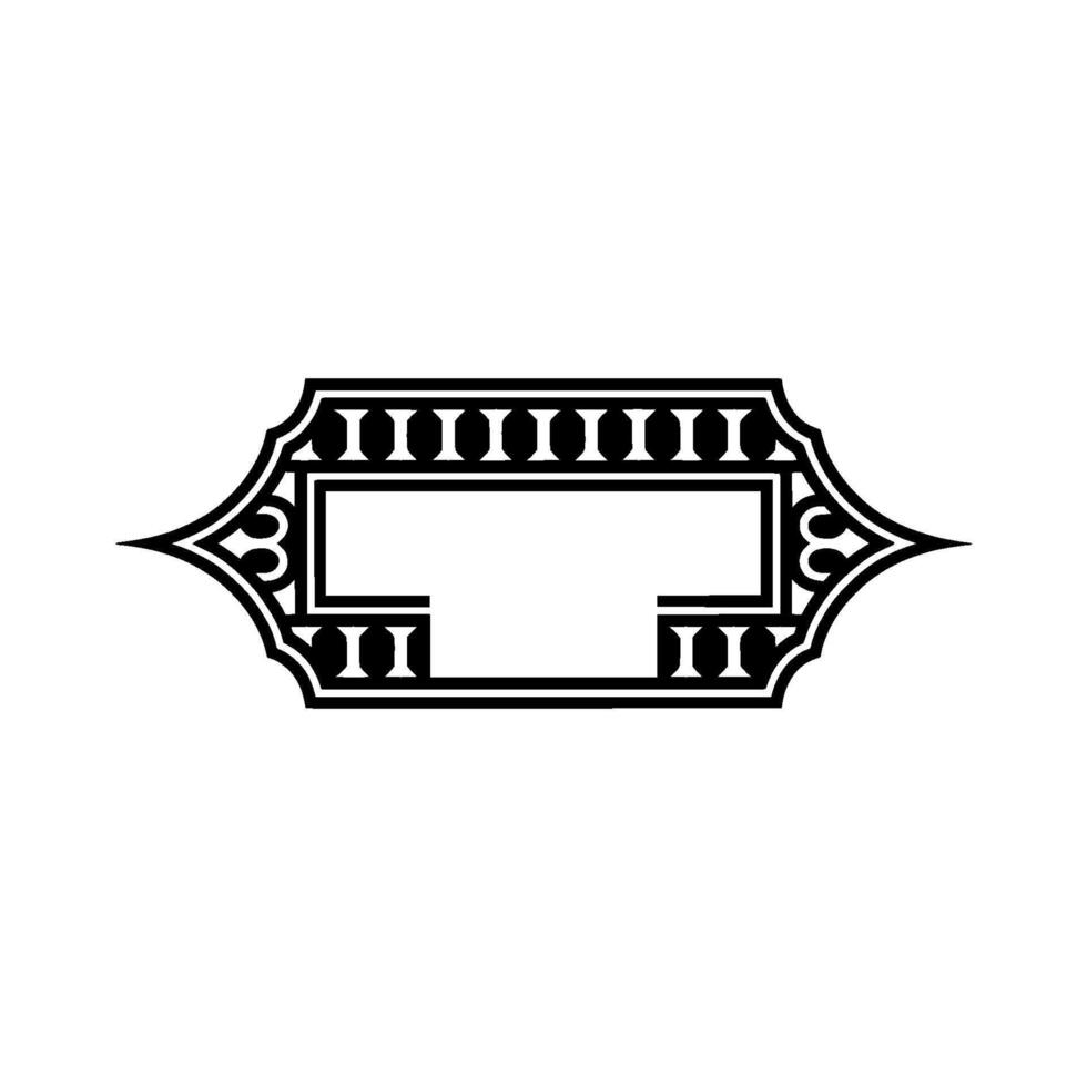 Art Deco Frame, Elegant , Vintage Style, Blank Space vector