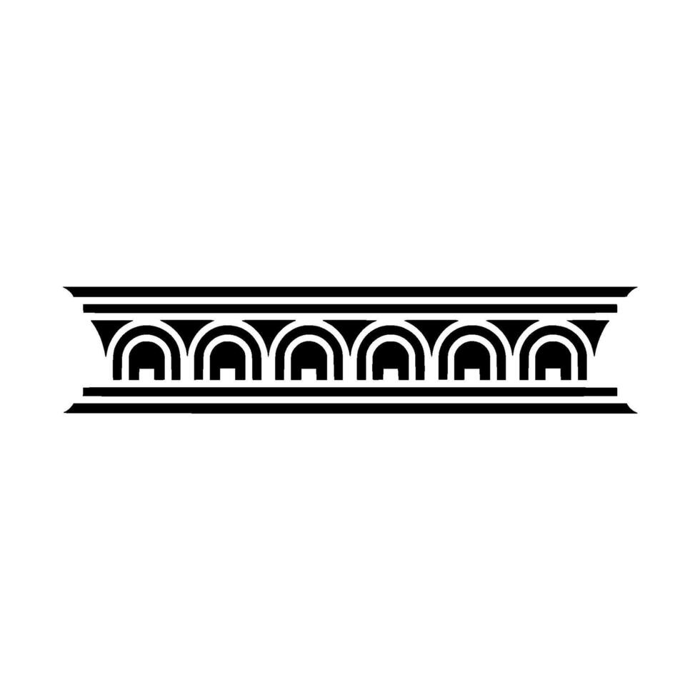 Art Deco Arch Motif, Minimalist , Geometric Ornamentation vector