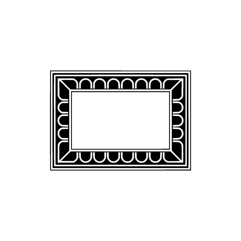 Art Deco Frame, Minimalist , Elegant Border, Blank Space vector