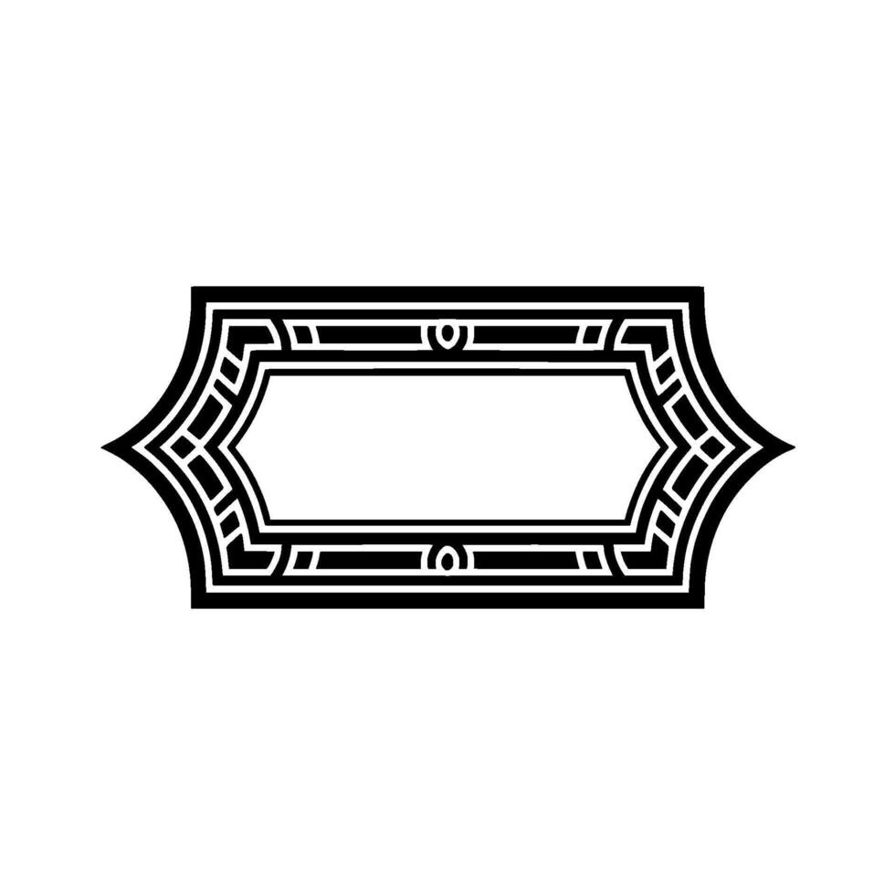 Art Deco Frame, Geometric Elegance, Vintage, Elegant vector