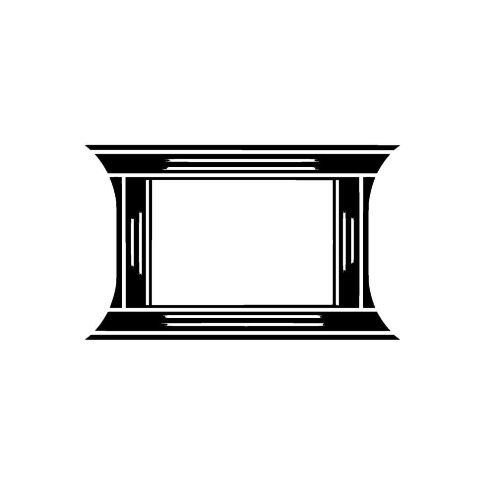 Minimalist Frame, Geometric Composition, Modern vector