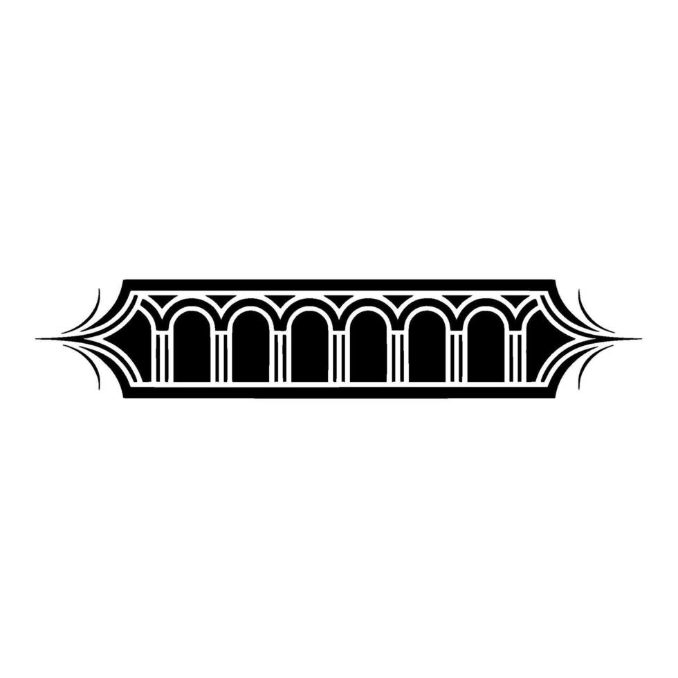 Art Deco Ornament, Geometric Border, Elegant, Typography vector