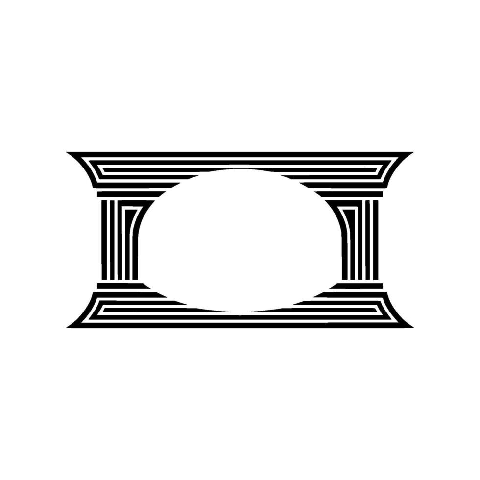 Geometric Portal, Minimalist , Abstract Symmetry, Minimalism vector