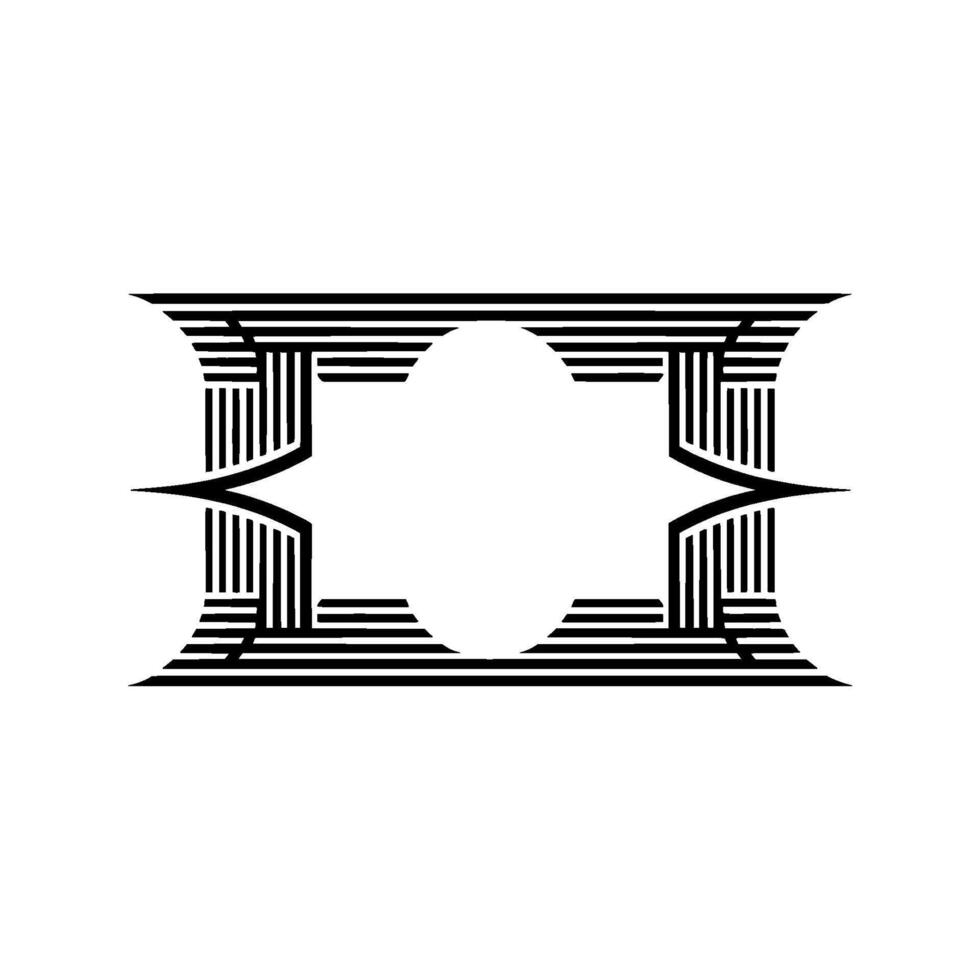 Geometric Symmetry, Minimalist , Abstract Framework vector