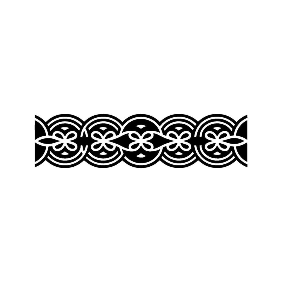 Intricate Celtic Border, Vintage , Minimalist Pattern vector