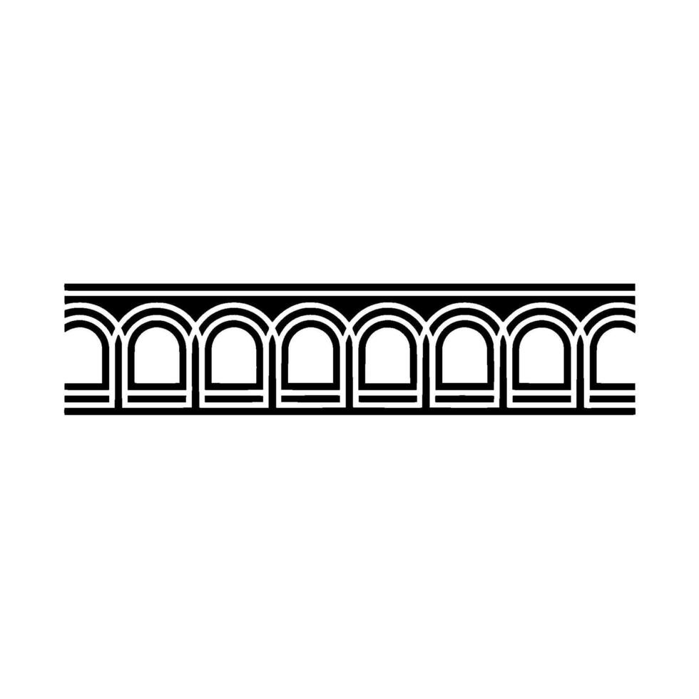 Geometric Arch Border, Minimalist , Modern Art Deco vector