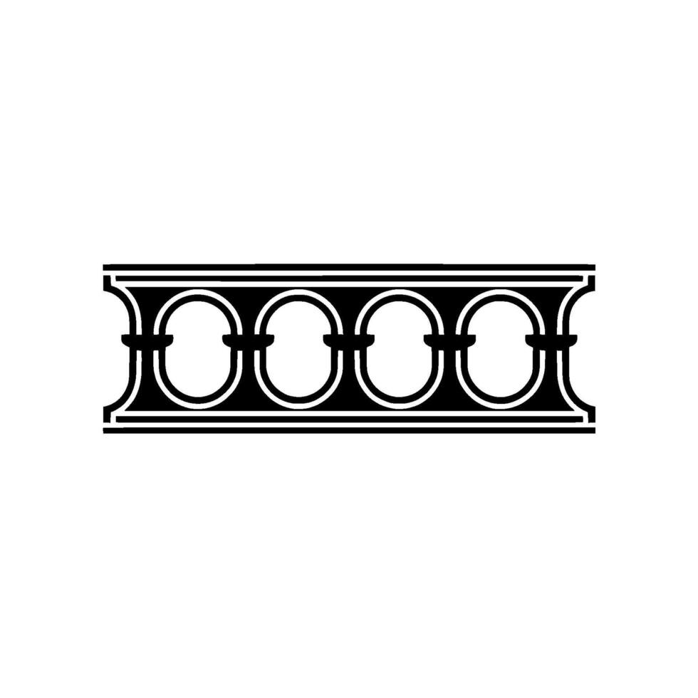 Ornate Black Circle Border, Vintage Element vector
