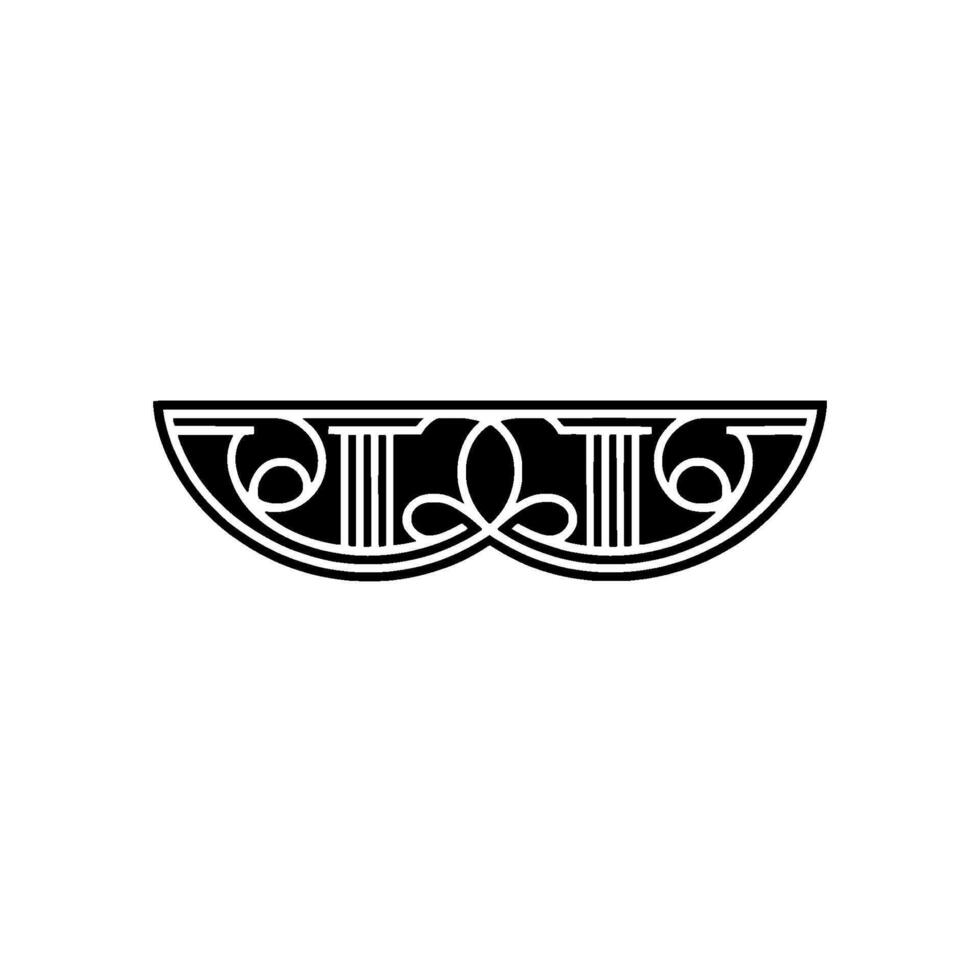 Art Deco Ornament, Geometric , Vintage Elegance, Line art vector