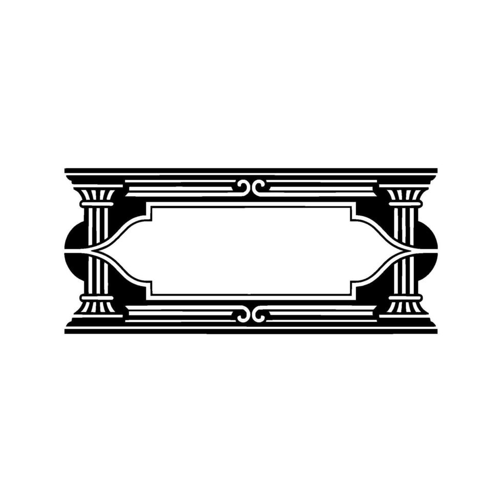 Art Deco Frame, Elegant Ornament, Vintage , Minimalist Style, Geometric vector