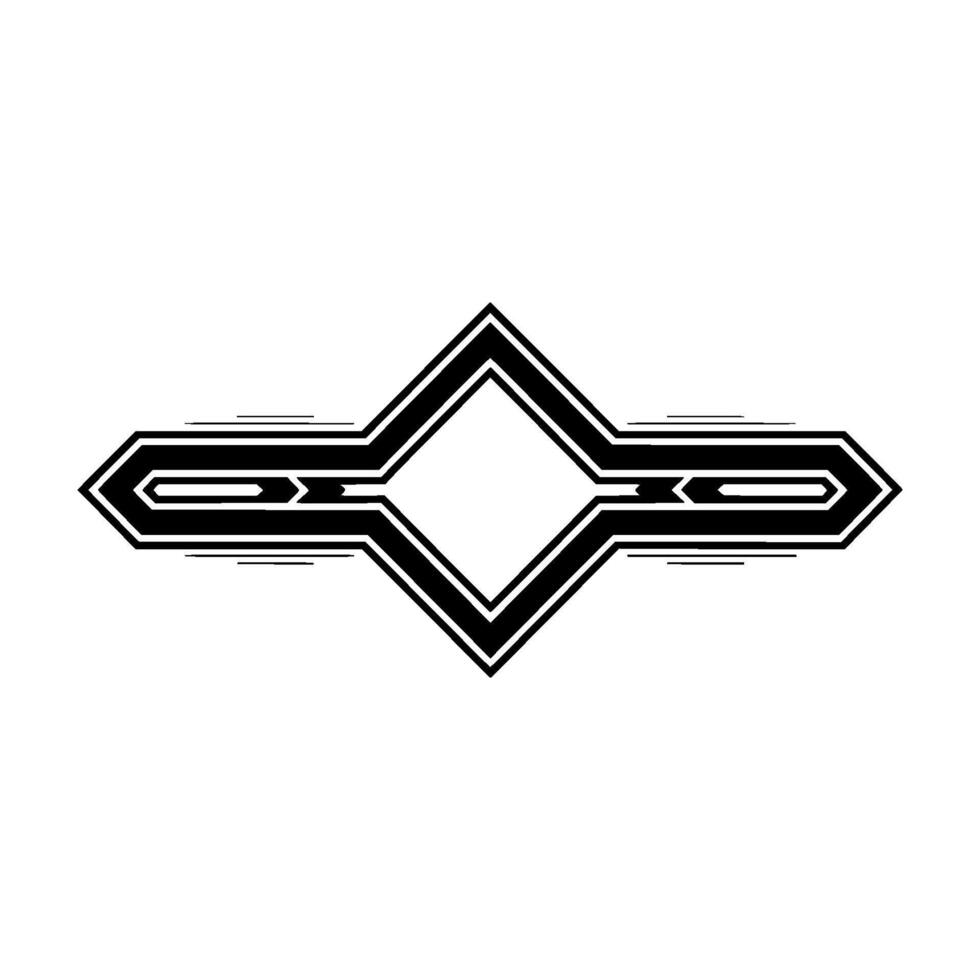 Geometric Diamond Emblem, Streamlined , Modern Minimalism vector
